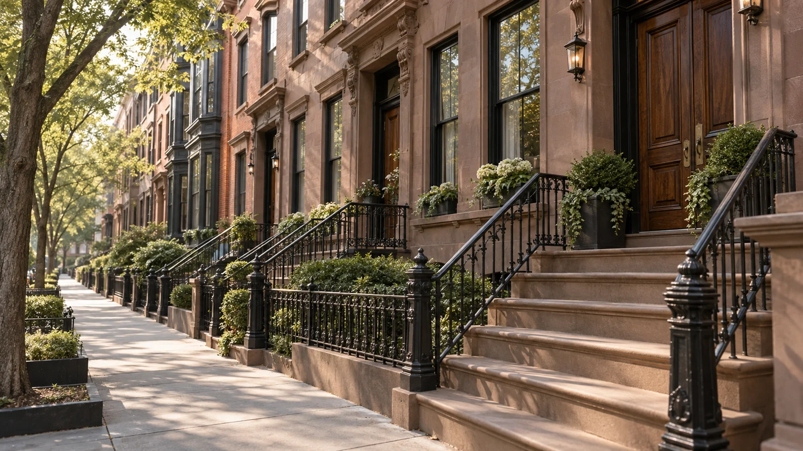 Concept rendering of Hoboken-inspired brownstone living